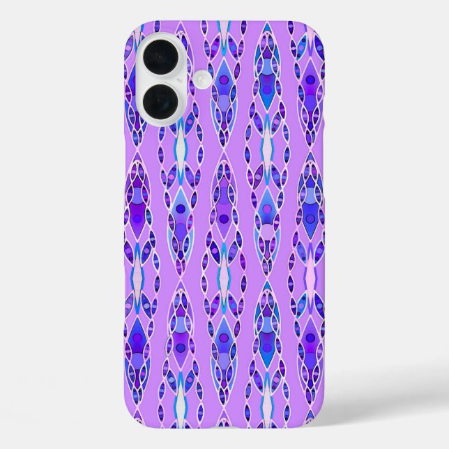 Tribal Batik - Lavender, Blue and Violet Case-Mate iPhone Case (Back)