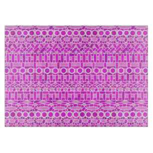 Tribal Batik - shades of orchid and violet Cutting Board