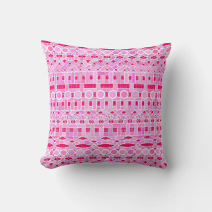 Tribal Batik - shades of pink and orchid Cushion