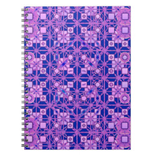 Tribal Batik - shades of purple Notebook