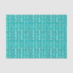 Tribal Batik - Turquoise and Aquamarine Tissue Paper