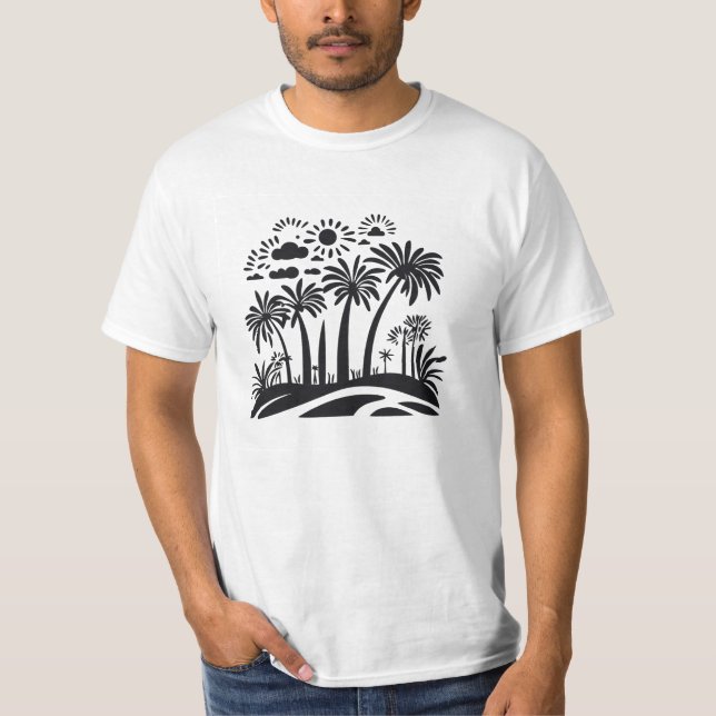 Tribal Beach Vibes | Funky African-Inspired Zulu T-Shirt (Front)