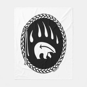 Tribal Bear Art Blanket Native Bear Blankets