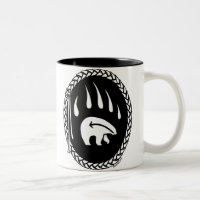 Tribal Bear Art Coffee Mug First Nations Bear Cup