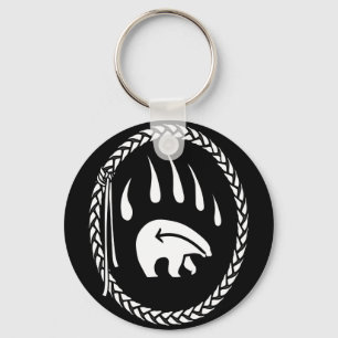 Tribal Bear Art Key Chain First Nations Bear Gifts
