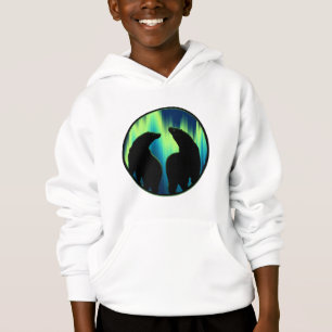 Tribal Bear Art Kids Hoodie Polar Bear Kids Hoodie