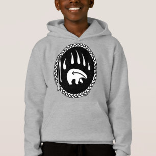 Tribal Bear Art Kid's Sweatshirt Bear Claw Shirt
