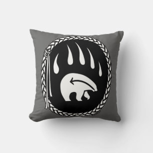 Tribal Bear Art Pillow First Nations Bears Pillow