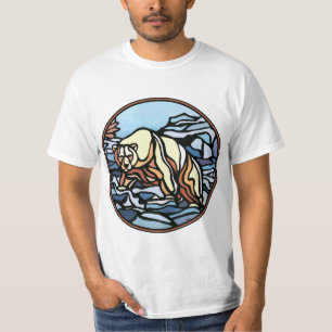 Tribal Bear Art T-shirt Polar Bear Men's Shirt