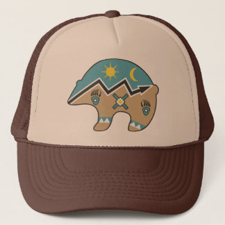 Tribal  Bear Design Trucker Hat
