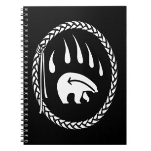 Tribal Bear Journal Custom Native Art Notebook