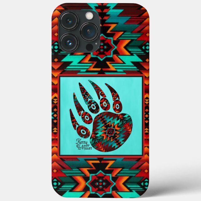 Tribal Bear Paw Case-Mate iPhone Case (Back)