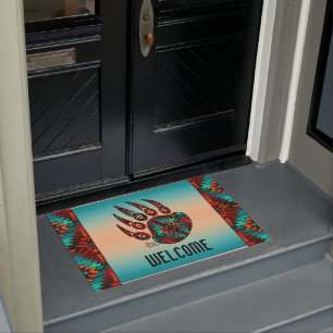 Tribal Bear Paw Doormat