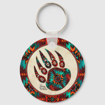 Tribal Bear Paw Keychain