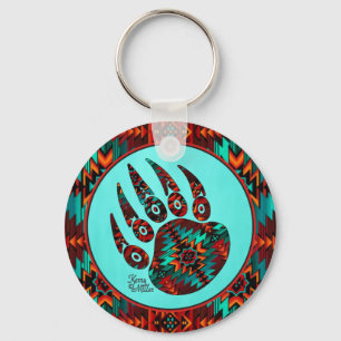 Tribal Bear Paw Keychain