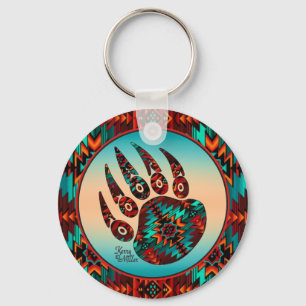 Tribal Bear Paw Keychain