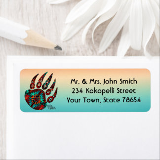 Tribal Bear Paw Label