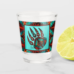 Tribal Bear Paw Shot Glass