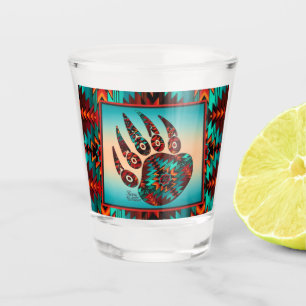 Tribal Bear Paw Shot Glass
