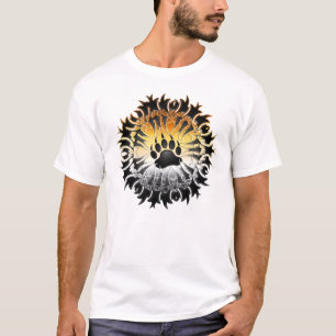Tribal Bear Pride Paw T-Shirt