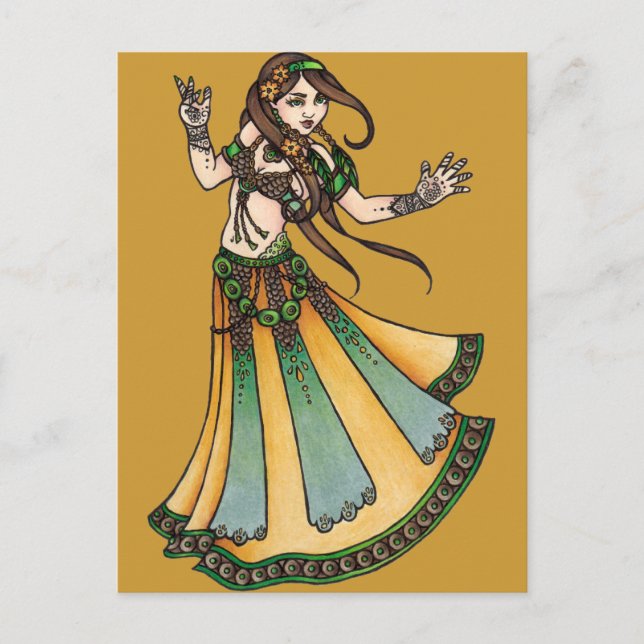 Tribal Belly Dancer Postcard (Front)