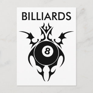 tribal billiards postcard