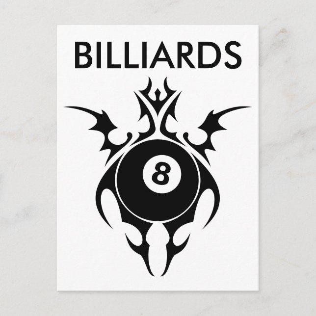 tribal billiards postcard (Front)