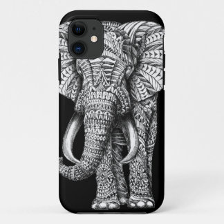 Tribal Black Elephant iPhone 11 Case