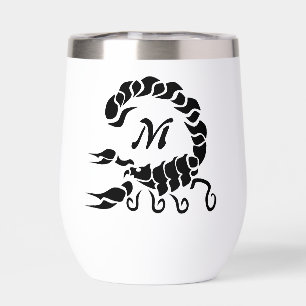 Tribal Black Scorpion Monogram