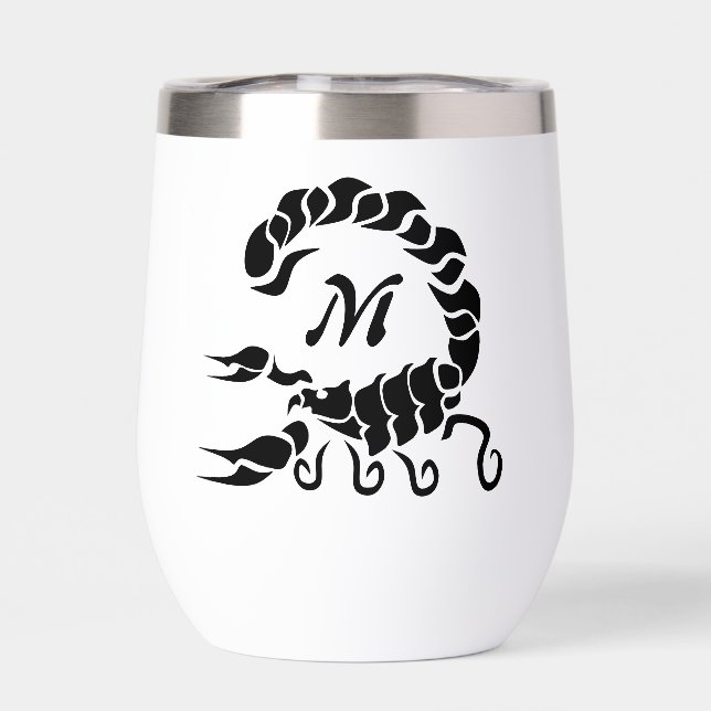 Tribal Black Scorpion Monogram (Back)