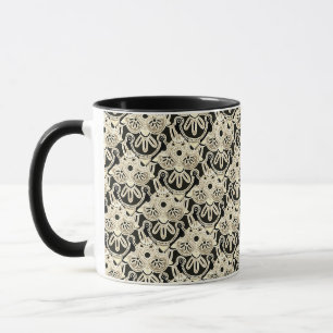 Tribal black, white and tan Mug