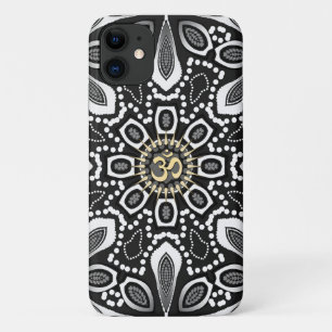 Tribal Black+White Aum iPhone 4 Case-Mate 11 Case