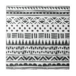 Tribal Black White Modern Abstract Shapes Tile<br><div class="desc">Tribal Black White Modern Abstract Shapes</div>