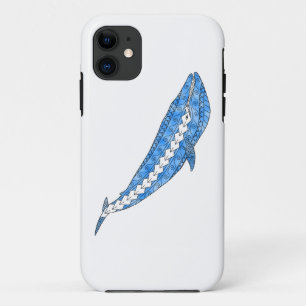 Tribal Blue Whale iPhone 11 Case