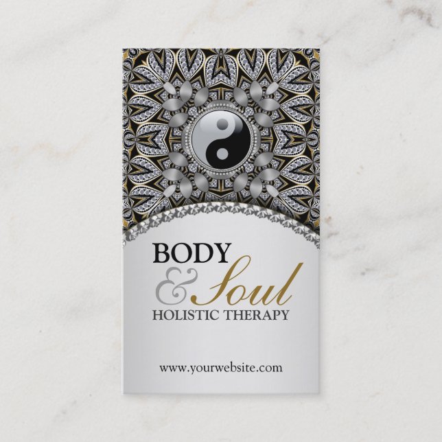 Tribal Bohemian Holistic New Age Business Card (Front)