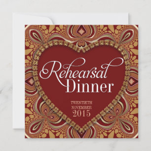Tribal Bohemian Rehearsal Dinner Invitations