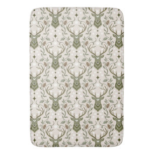 Tribal Boho Deer, Dreaming of Deer Bath Mat