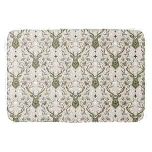 Tribal Boho Deer, Dreaming of Deer Bath Mat