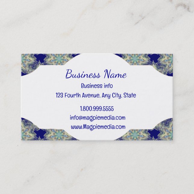 Tribal Boho Pattern Classic  Business Card (Front)