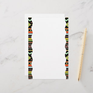 Tribal border stationery