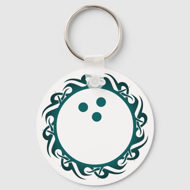 tribal bowling key ring (Front)