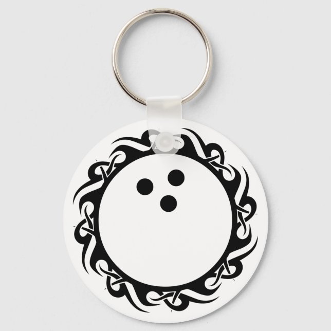 tribal bowling key ring (Front)