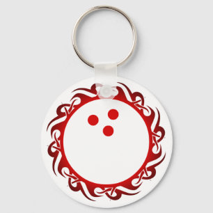 tribal bowling key ring