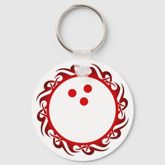 tribal bowling key ring (Front)