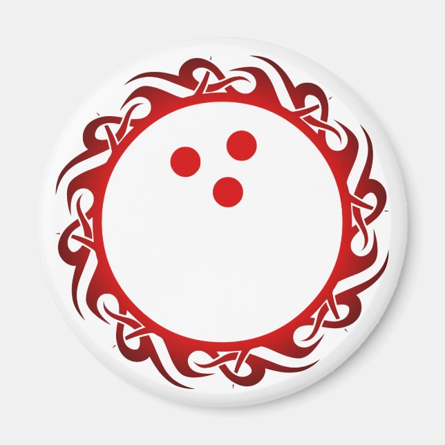 tribal bowling magnet (Front)
