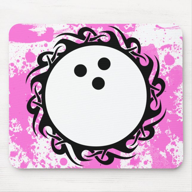 tribal bowling mouse mat (Front)