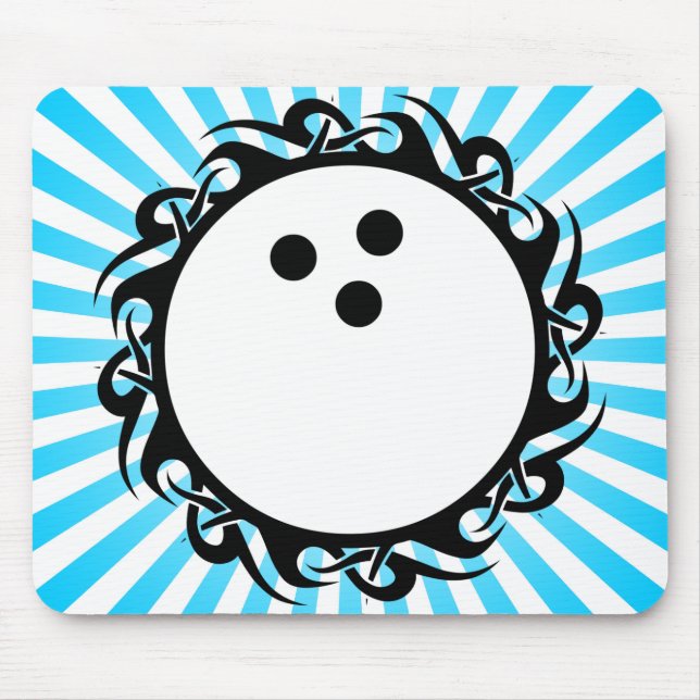 tribal bowling mouse mat (Front)