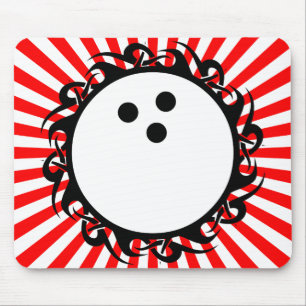 tribal bowling mouse mat