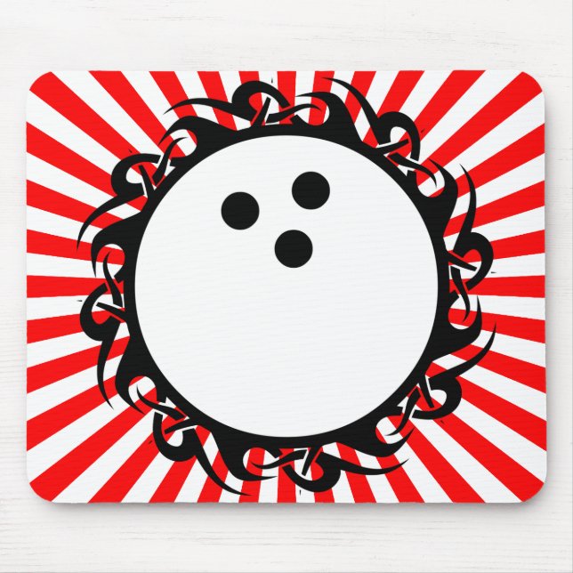 tribal bowling mouse mat (Front)