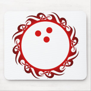 tribal bowling mouse mat